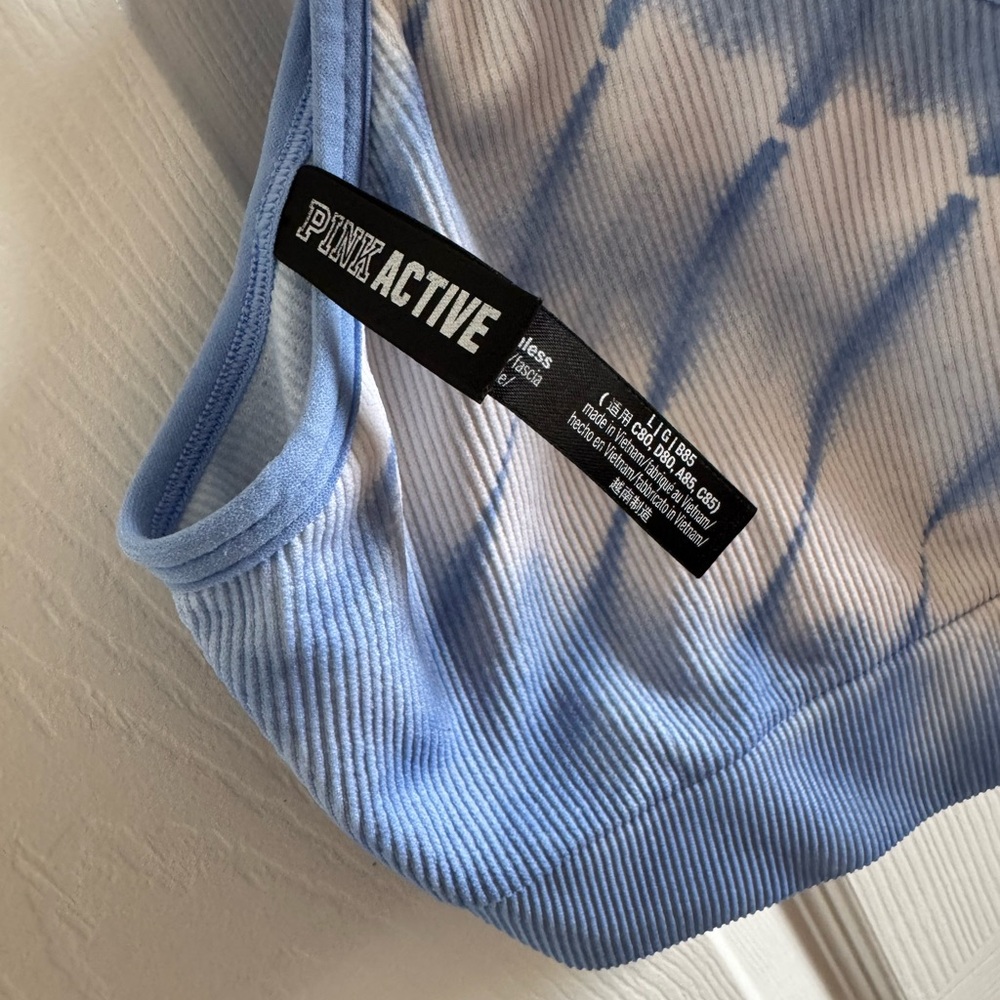 PINK Victoria's Secret Blue Sports Bra